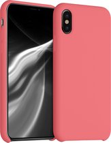 kwmobile telefoonhoesje voor Apple iPhone X - Hoesje met siliconen coating - Smartphone case in dolce vita