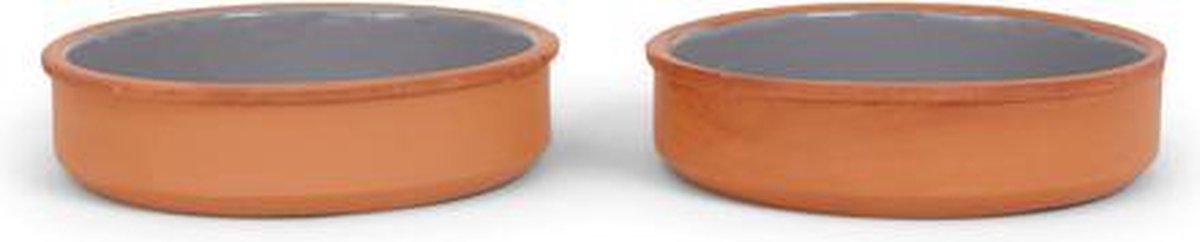 SENZA Terracotta Tapas Medium Grijs - 2 stuks - tapas bakjes -