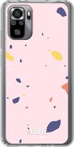 6F hoesje - geschikt voor Xiaomi Redmi Note 10S -  Transparant TPU Case - Terrazzo N°8 #ffffff