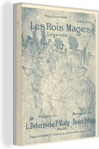 Canvas Schilderij The Three Wise Men - Schilderij van Henri de Toulouse-Lautrec - 120x160 cm - Wanddecoratie XXL