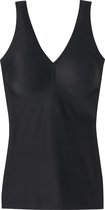 SCHIESSER Invisible Soft dames singlet - met uitneembare cups - zwart - Maat: 40