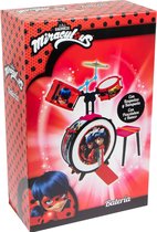 Miraculous Ladybug Drumstel met krukje Roos - Drumset - Muziek - Muziekinstrument
