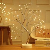 Livin' LED Bonzai Boom Tafellamp Woonkamer - Kerstverlichting Binnen Met Touch en/of Batterijen - Kerst decoratie - Kerstversiering - Nachtlampje Volwassenen - Lamp Nachtkastje Slaapkamer - Z