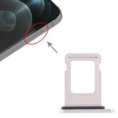 Simkaarthouder + simkaarthouder voor iPhone 12 Pro Max (zilver)