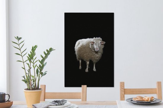 Mouton de Sardine sur toile de fond noir 2cm 60x90 cm - Tirage photo sur Toile (Décoration murale salon / chambre) / Peintures sur toile Animaux sauvages