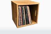 Houten Vinyl Platen Box – Handgemaakt – Eikenhout