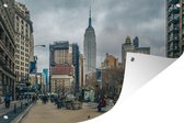 Tuinposter - Tuindoek - Tuinposters buiten - New York - Empire State Building - Winter - 120x80 cm - Tuin