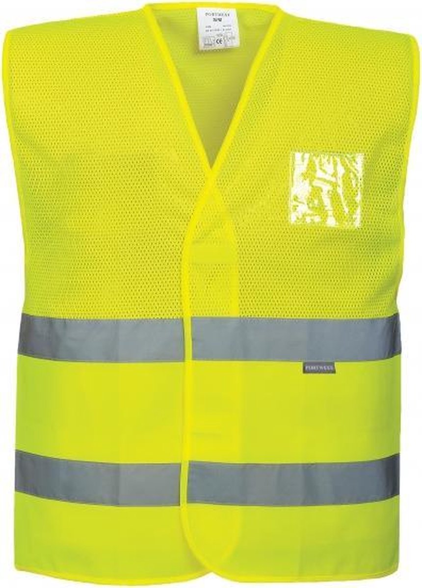 Portwest Verkeersvest C494 - Hi-Vis Half Meshvest, [ItemSize] S-M
