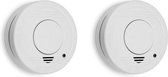 Smartwares RM250/2 Rookmelders - 2 stuks - Inclusief 1 jaar batterij -Testknop - Pauzeknop - 85 dB