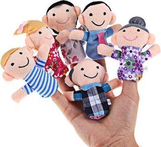 Famille de marionnettes à doigts - Marionnettes à doigts familiales - 6  pièces | bol.