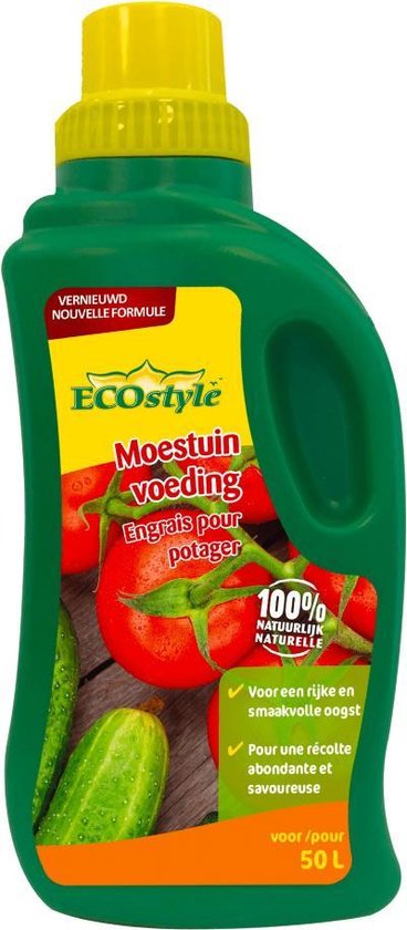 ECOstyle Moestuin Plantenvoeding - 1000 ml voor 100 liter plantenvoeding