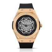 BUGOLINI® INVICTUS - Mechanische Automatische Horloge voor Mannen - Donker Goud - Automatisch Luxe Uurwerk