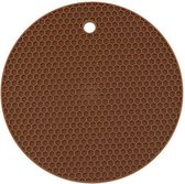 Onderzetter - Placemat - 2 Stuks - Antislip - Siliconen onderzetter - Siliconen placemat - Hittebestendige onderzetter - Bruin