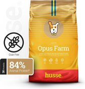 Husse Opus Farm - Graanvrij Hondenvoer, Hondenbrokken zonder Granen, Glutenvrij Droogvoer Hond - Kip & Aardappel - 12kg