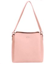 David Jones Schoudertas met 3 vakken - Pink