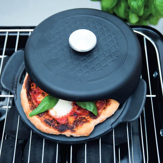 Boska Pizza Baker BBQ Mini - Zwart - 23 x 19 x 6cm - Rond - Gietijzer van Boska — afbeelding 3