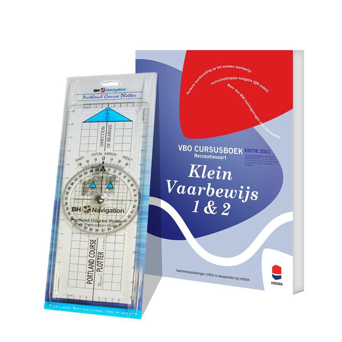 Vaarbewijs 1 en 2 - Cursusboek Klein Vaarbewijs 2020 / 2021 - Met Portland Course Plotter