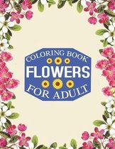 flowers coloring book For adult