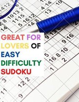 Great For Lovers OF Easy Difficulty SUDOKU: