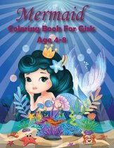 Mermaid Coloring Book For Girls Age 4-8