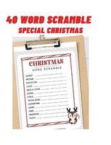 40 word scramble special christmas: Christmas word mixes for children