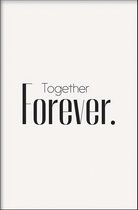 Walljar - Together Forever - Muurdecoratie - Canvas schilderij