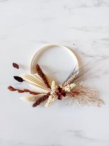 Droogbloemen krans | Ring met droogbloemen | decoratie ring