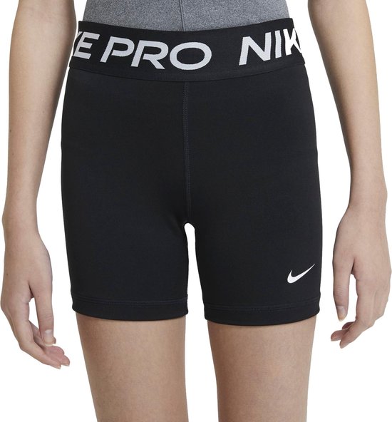 Nike Pro short Sportbroek - Maat 134 - Unisex - Zwart | bol.com