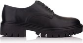 OMNIO laurie derby lace up black leather -
