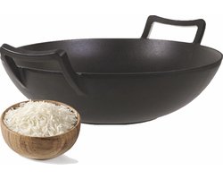 BIKO Wokpan | Wadjan - Gietijzer - ø 35 cm - Zonder anti-aanbaklaag