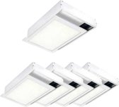 WIT Opbouwkit voor 60x30 slank LED-paneel (set van 5)