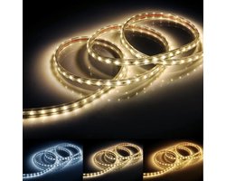LED strip 220V 2835 IP65 120LED / m (per meter) - Warm wit licht - Overig - Wit - Wit Chaud 2300K - 3500K - SILUMEN