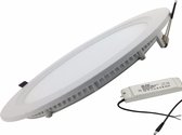 Inbouwspot-LED 18W Extra Plat Rond WIT - Warm wit licht