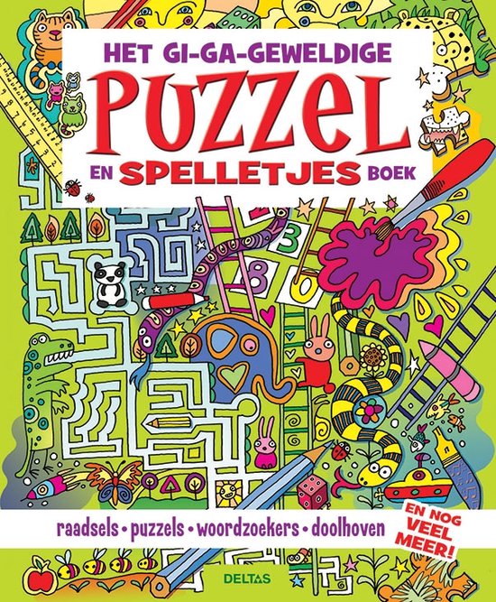 Deltas Het giga-geweldige puzzel- en spelletjesboek