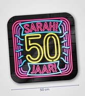 Sarah Deurbord 50 Jaar Neon 50cm