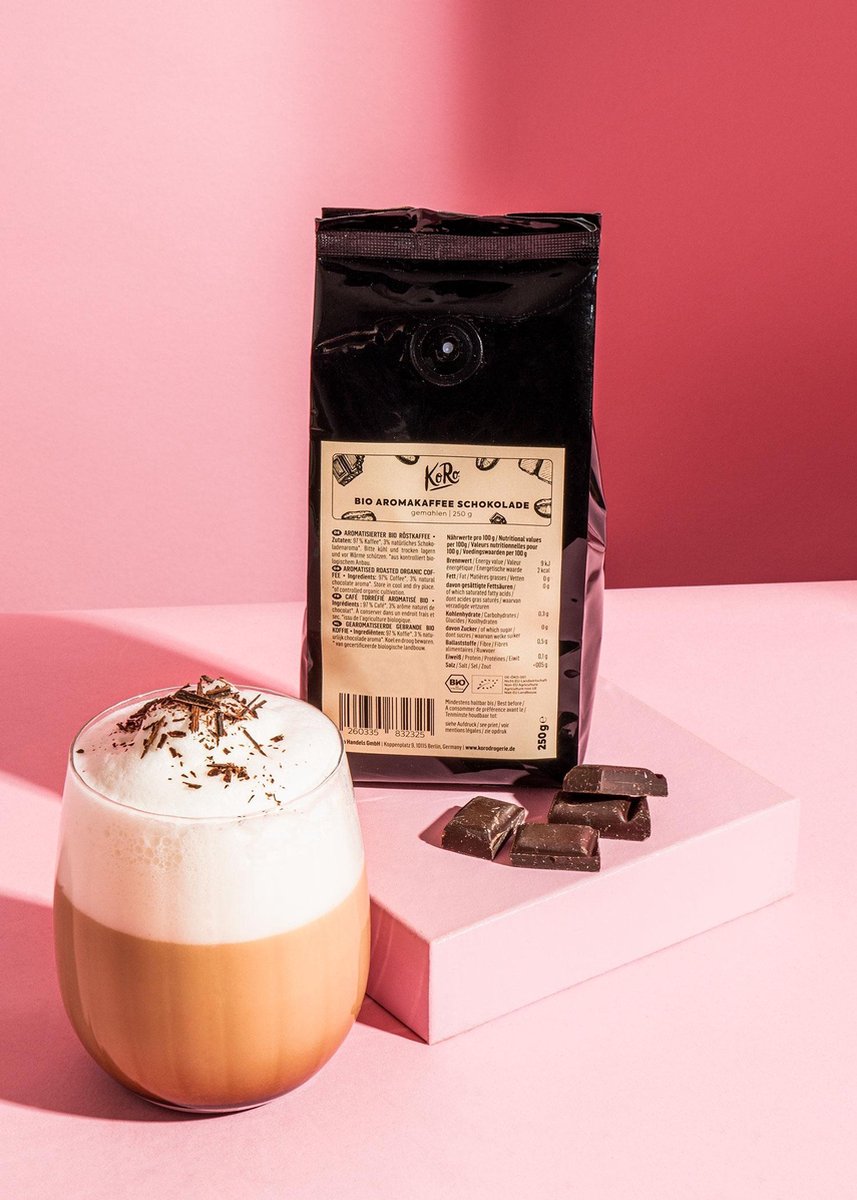 Goedkoopste KoRo | Bio gemalen koffie met chocoladesmaak 250 g