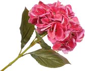 Silk-ka Zijden Bloem-Kunst Bloem Hortensia Tak Zijde Roze lengte 65 cm