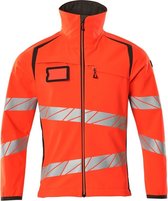 Mascot Accelerate Safe Softshell Jas 19002 - Mannen - Rood/Antraciet - S