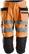 Snickers LiteWork HV Pirate Werkbroek+ Holsterzakken  6134 - Mannen - Oranje/Zwart - 50