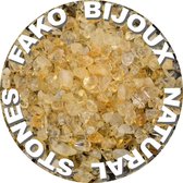 Fako Bijoux® - Morceaux Natuursteen - Chips Natuursteen - Morceaux Natuursteen Irrégulière Séparation In Box - 5-8mm - 60-70 Grammes - Citrine