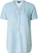 YESTA Laney Blouse - Bleach Blue Denim - maat 0(46)