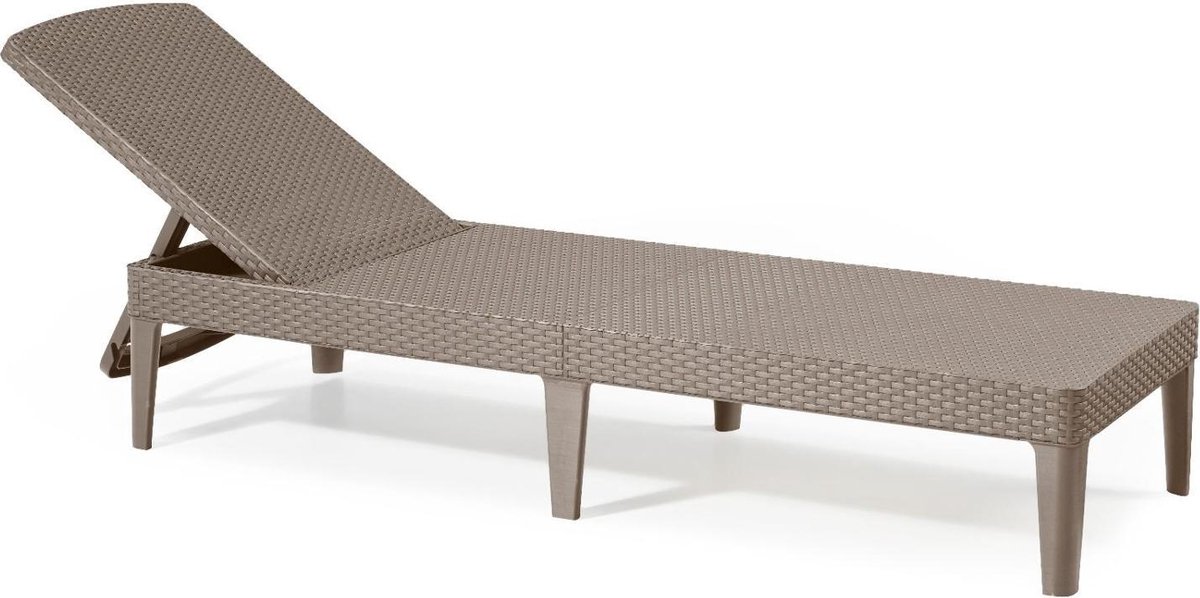 Bol.com Allibert Jaipur Ligbed – 187,5x58x29cm – Cappuccino aanbieding