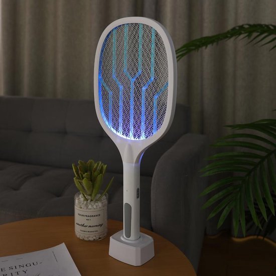 Raquette Électrique Anti-Mouches avec Lampe UV Rechargeable, Piège à  Moustiques, Anti-Insectes, 3000V - AliExpress