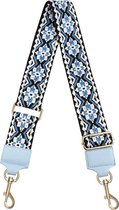 Schoudertas band - Bag strap - Fabric  | Blauw