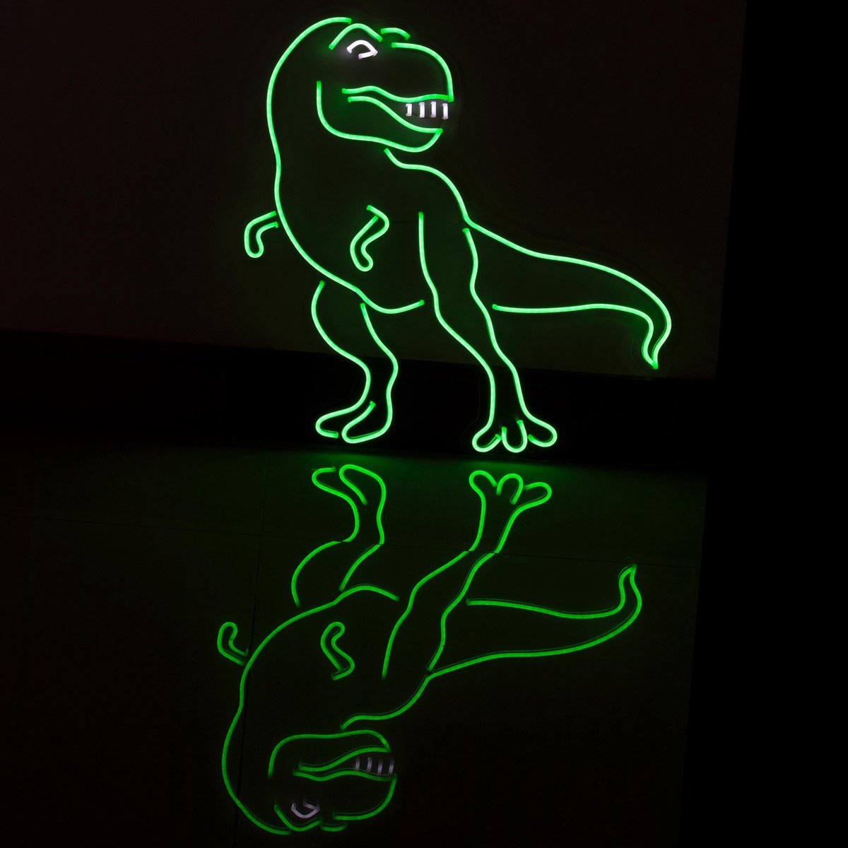Locomocean Wand Neon Verlichting | Dinosaurus T-Rex | Groen