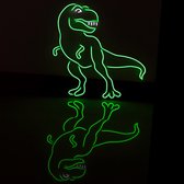 Locomocean Wand Neon Verlichting | Dinosaurus T-Rex | Groen