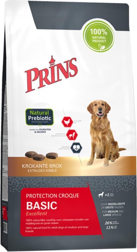 Een goede vriend repertoire Verzoenen Prins Protection Croque Basic Excellent - Hondenvoer - 10 kg | bol.com