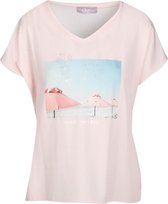 Cassis - Female - T-shirt met zomerprint  - Roze