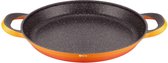 Paella Pan 32 cm Oranje- Marmer coating - ook voor Inductie