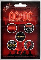 AC/DC button PWR UP 5-pack